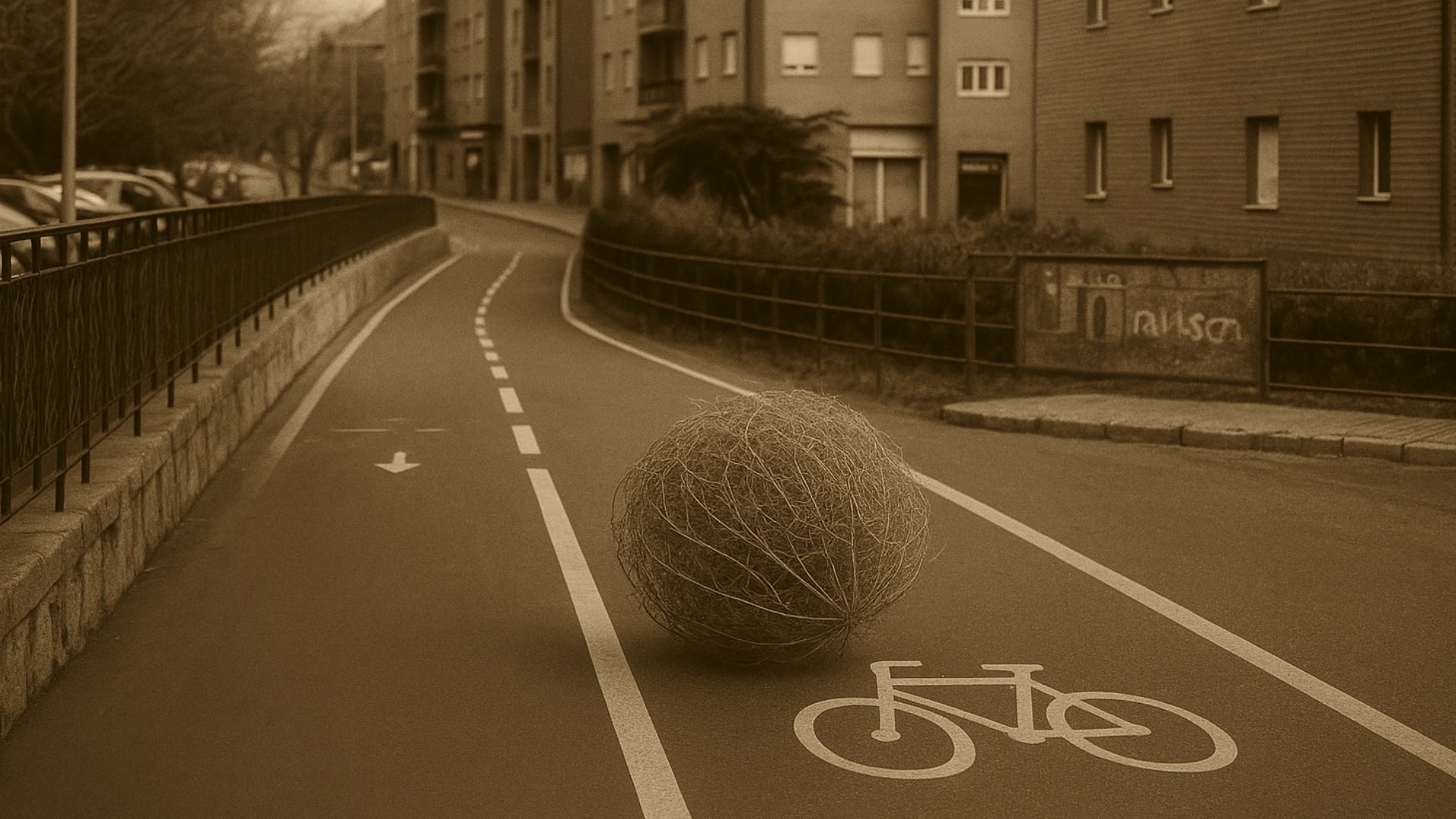 El carril bici de Ávila en plena hora punta